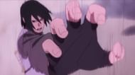 An adult Sasuke activating Planetary Devastation against Momoshiki (Image via Pierrot Studios)